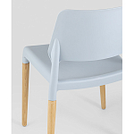 Пластиковый стул на ножках из массива бука Ferret Grey-Blue варинант исполнения - 3 | Loft Concept в Рязани