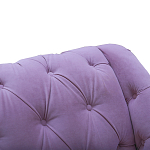 Кушетка фиолетовая с мягкой обивкой из велюра Michael Couch варинант исполнения - 4 | Loft Concept в Рязани