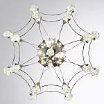 Люстра подвесная из металла с хрустальными подвесками прозрачного цвета Quasar 41 варинант исполнения - 10 | Loft Concept в Рязани