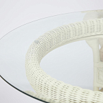 Комплект обеденный из ротанга Eloise grand white варинант исполнения - 13 | Loft Concept в Рязани