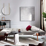 Дизайнерский журнальный стол с чёрной круглой столешницей Visanyp варинант исполнения - 2 | Loft Concept в Рязани