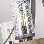 Люстра с цилиндрическим плафонами из толстого волнистого стекла в индустриальном стиле Feiss варинант исполнения - 12 | Loft Concept в Рязани