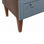 Комод серый из массива бука с 3-мя ящиками Wenge Light варинант исполнения - 4 | Loft Concept в Рязани