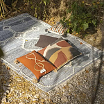 Подушка декоративная с геометрическим узором и плетенными вставками Divine Abstractions варинант исполнения - 5 | Loft Concept в Рязани