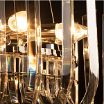 Бра цвета никель с изогнутыми хрустальными элементами Radiant Ribbons варинант исполнения - 7 | Loft Concept в Рязани