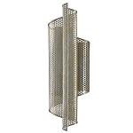 Бра серебряное изогнутой формы с перфорацией Perforation варинант исполнения - 3 | Loft Concept в Рязани