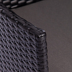 Обеденный комплект из искуственного ротанга Vintara черный варинант исполнения - 5 | Loft Concept в Рязани