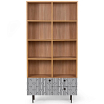 Широкий стеллаж с принтом Elise Rack варинант исполнения - 4 | Loft Concept в Рязани