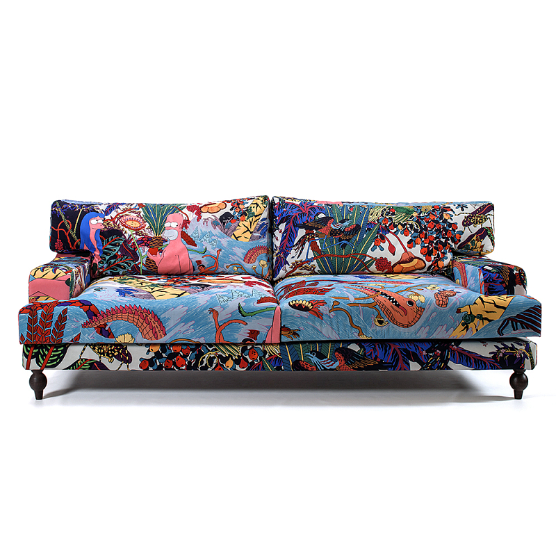 Премиальный Акцентный Диван Simpsons in Paradise Pop Art Sofa Мульти в Рязани | Loft Concept 