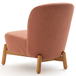 Кресло на деревянных ножках Olguin Pink Chair варинант исполнения - 4 | Loft Concept в Рязани