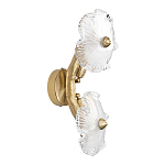 Бра с ветвистыми бронзовыми элементами и стеклянными рифлеными дисками Textured Glass Bra варинант исполнения - 4 | Loft Concept в Рязани