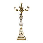 Подсвечник белый Попугай из фарфора с бронзовыми элементами Eden Garden варинант исполнения - 2 | Loft Concept в Рязани