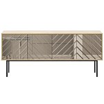 Длинная тумба с зеркальным декором Serena варинант исполнения - 9 | Loft Concept в Рязани