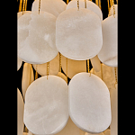 Люстра с овальными подвесками из натурального камня Spatial Composition варинант исполнения - 4 | Loft Concept в Рязани