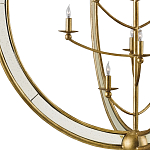 Люстра круглая с состаренными зеркальными элементами на корпусе Sample of Purity варинант исполнения - 1 | Loft Concept в Рязани