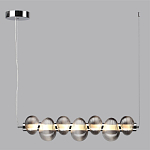 Подвесной светильник линейный с 7-ю рифлеными стеклянными шарами Marcelh Light варинант исполнения - 8 | Loft Concept в Рязани