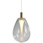 Подвесной светильник со стеклянным плафоном в форме капли NAOMI drop transparent glass варинант исполнения - 3 | Loft Concept в Рязани