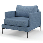 Мебельная ткань Шенилл голубой цвет 138 см T4-26 варинант исполнения - 5 | Loft Concept в Рязани