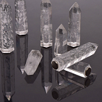 Люстра с двумя кольцами черного цвета с хрустальными элементами QUARTZ CRYSTAL варинант исполнения - 13 | Loft Concept в Рязани