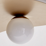 Люстра круглая с 2-мя металлическими абажурами Andromeda варинант исполнения - 3 | Loft Concept в Рязани