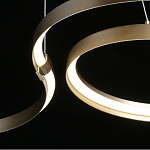 Люстра подвесная светодиодная в виде волнообразной ленты Ribbon Vortex варинант исполнения - 19 | Loft Concept в Рязани