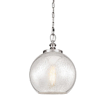 Подвесной светильник с прозрачным стеклянным плафоном в форме шара в современном стиле на цепи Feiss варинант исполнения - 1 | Loft Concept в Рязани