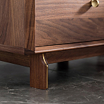 Прикроватный деревянный столик с ящиками Moon Walnut Furniture варинант исполнения - 4 | Loft Concept в Рязани