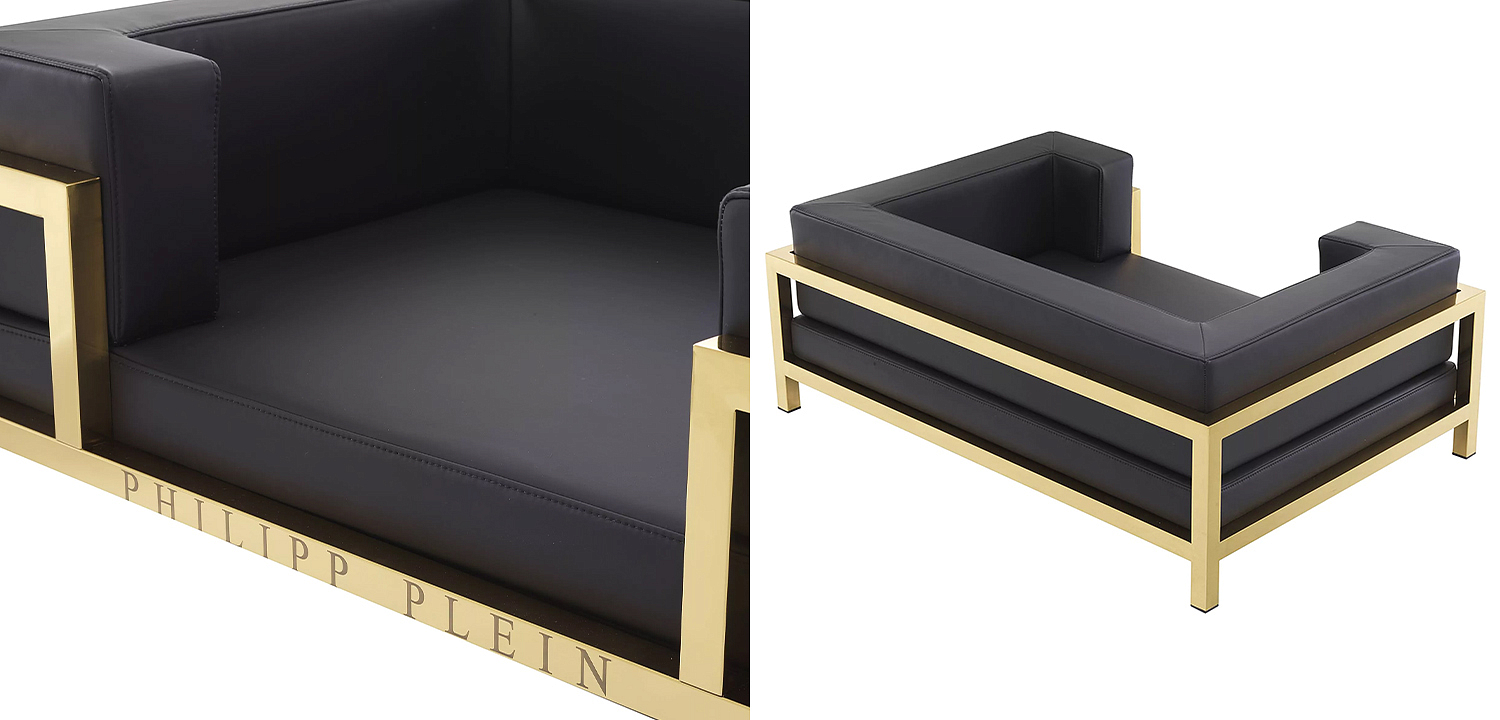 Лежанка для домашних животных Philipp Plein Dogbed High Conic XL Gold Лежанка для домашних животных Philipp Plein Dogbed High Conic XL Gold - Loft-Concept в Рязани