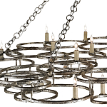 Люстра фигурная многоярусная из круглых элементов Round Metal Element варинант исполнения - 1 | Loft Concept в Рязани