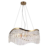 Люстра подвесная волнистой формы с хрустальными подвесками Ludivine Lighting варинант исполнения - 1 | Loft Concept в Рязани