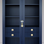 Дизайнерский шкаф витрина Elsa Dreams Blue с 4-мя ящиками варинант исполнения - 2 | Loft Concept в Рязани