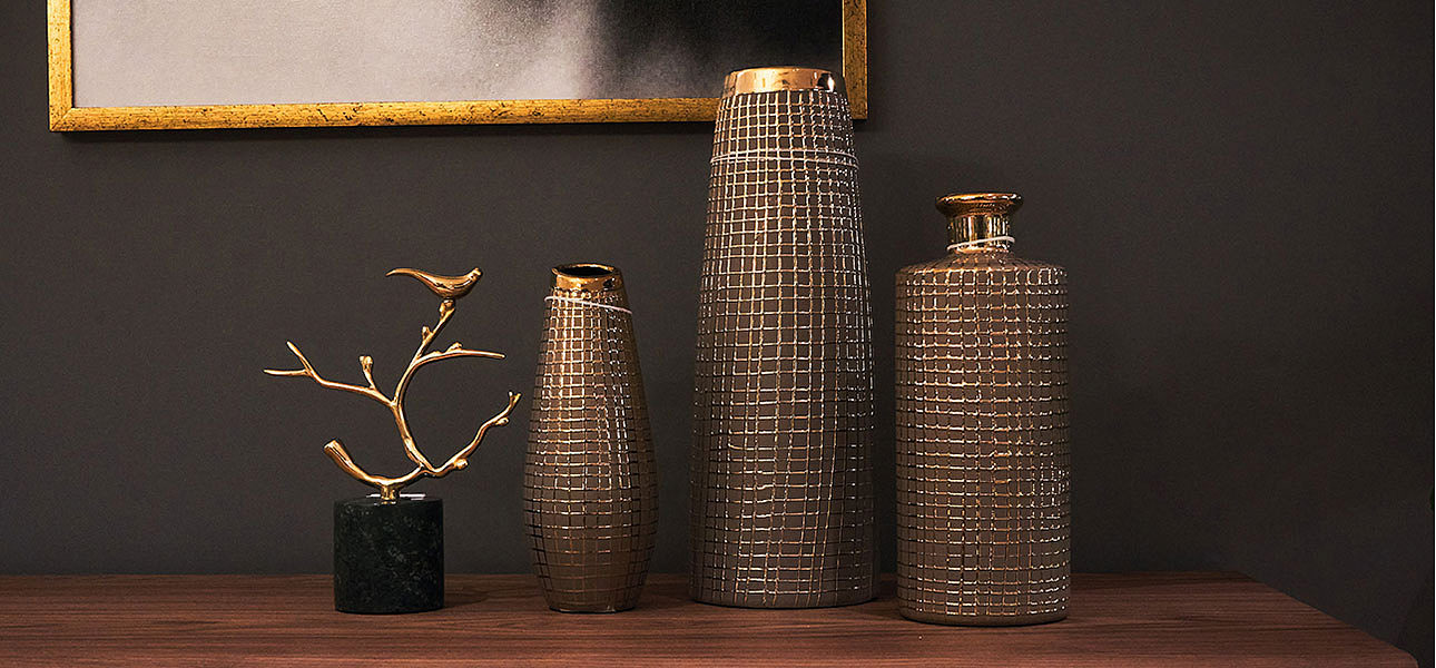 Ваза Golden mesh 35 - Loft-Concept в Рязани