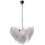 Люстра с лепестками из матового рифленого стекла Chandelier Water Lily варинант исполнения - 1 | Loft Concept в Рязани
