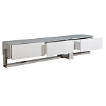 Тумба под телевизор со стеклянным фасадом Modern TumbvTV варинант исполнения - 2 | Loft Concept в Рязани