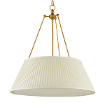 Подвесной светильник светодиодный с фактурным тканевым конусообразным абажуром White Fabric Lampshade варинант исполнения - 4 | Loft Concept в Рязани