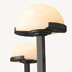 Люстрас 3-мя мраморными плафонами в форме купола Light Warm Light варинант исполнения - 1 | Loft Concept в Рязани