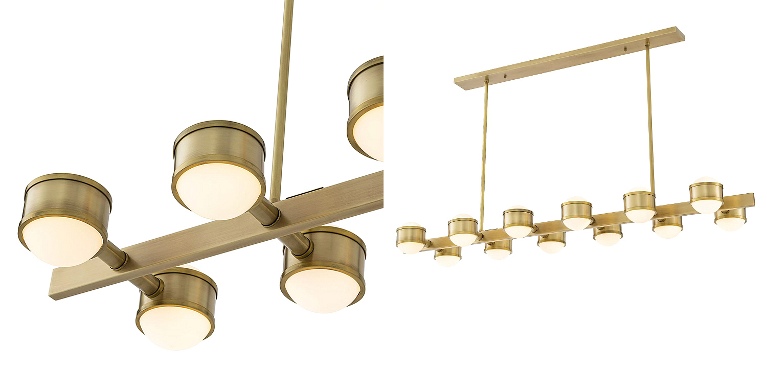 Люстра Eichholtz Chandelier Aldo Brass Люстра Eichholtz Chandelier Aldo Brass - Loft-Concept в Рязани