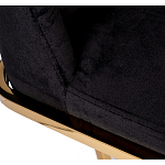 Стул обеденный велюровый черный с золотым каркасом Nobility варинант исполнения - 4 | Loft Concept в Рязани