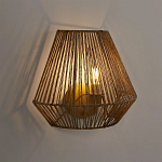 Бра с плетенным из пеньки абажуром Jutti H25 см варинант исполнения - 2 | Loft Concept в Рязани