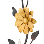 Бра черное с золотым цветком Bizarre Creation варинант исполнения - 1 | Loft Concept в Рязани