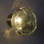 Бра с круглым плафоном из прозрачного стекла с пузырьками воздуха Effervia  варинант исполнения - 8 | Loft Concept в Рязани