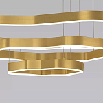 Люстра подвесная с 3-мя ассиметричными светодиодными лампами Golden Current варинант исполнения - 4 | Loft Concept в Рязани