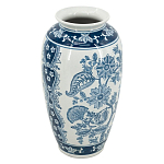 Ваза с синим цветочным орнаментом Blue & White Ornament  варинант исполнения - 1 | Loft Concept в Рязани