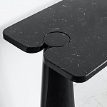 Консоль чёрная на 2-х конусообразных ножках Eros варинант исполнения - 2 | Loft Concept в Рязани