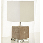 Настольная лампа деревянная с белым абажуром Wooden Table Lamp варинант исполнения - 1 | Loft Concept в Рязани