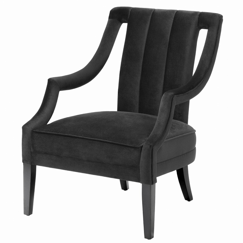 Кресло Eichholtz Chair Ermitage Black Черный Кресло Eichholtz Chair Ermitage Black Черный в Рязани | Loft Concept