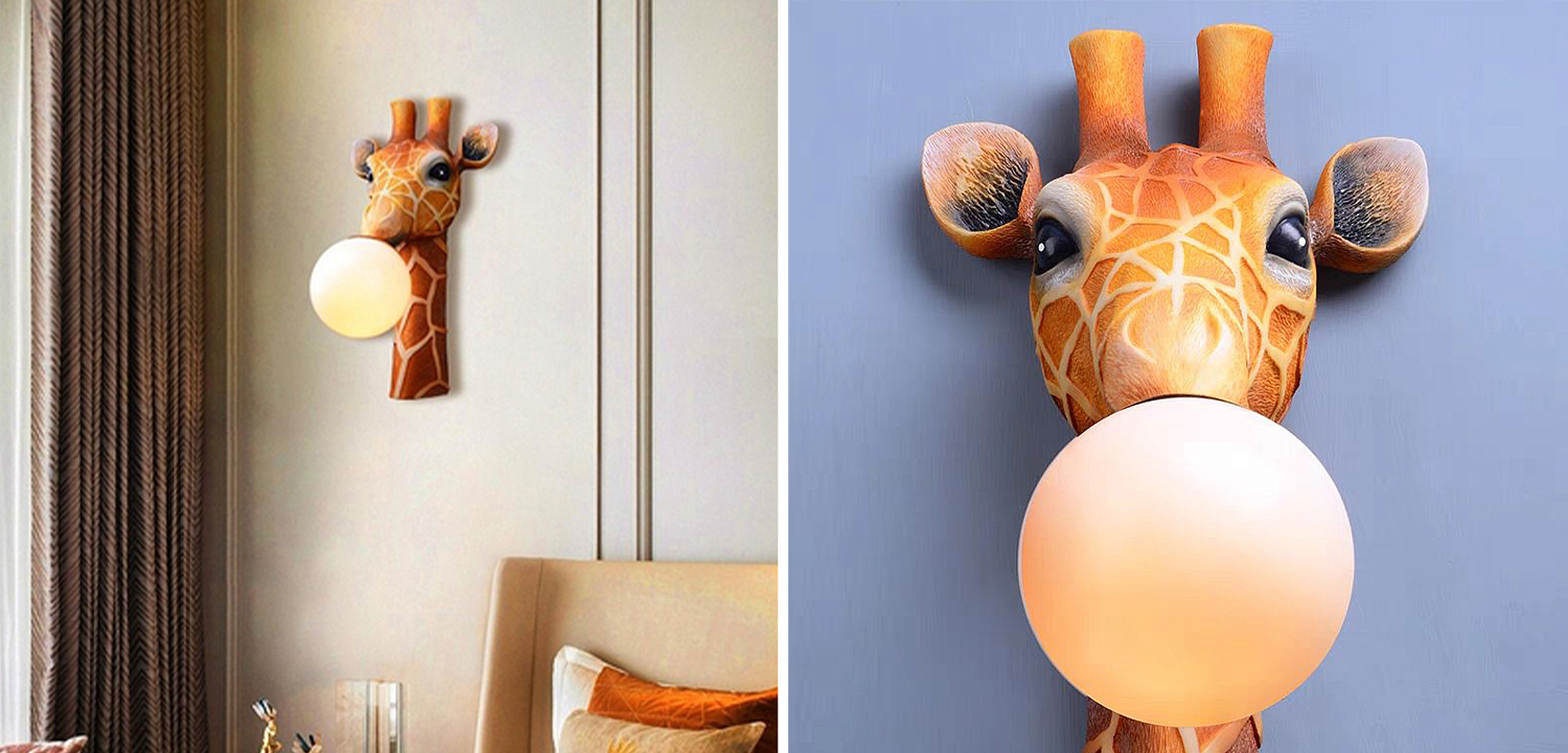 Бра для детской Жираф Bubble Gum Giraffe Wall Lamp Бра для детской Жираф Bubble Gum Giraffe Wall Lamp - Loft-Concept в Рязани