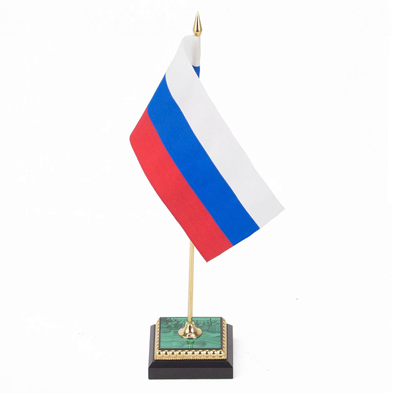 Флагшток из малахита и бронзы с позолотой Stone Flagpole Малахит (зеленый) Красный Белый Синий Флагшток из малахита и бронзы с позолотой Stone Flagpole Малахит (зеленый) Красный Белый Синий в Рязани | Loft Concept