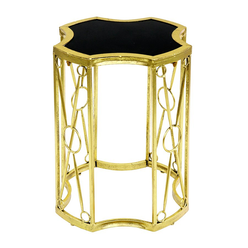 Приставной стол Mystic Art Deco Черный Золотой Приставной стол Mystic Art Deco Черный Золотой в Рязани | Loft Concept