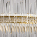 Люстра круглая с прозрачными стеклянными трубками 51 см Nembus варинант исполнения - 9 | Loft Concept в Рязани